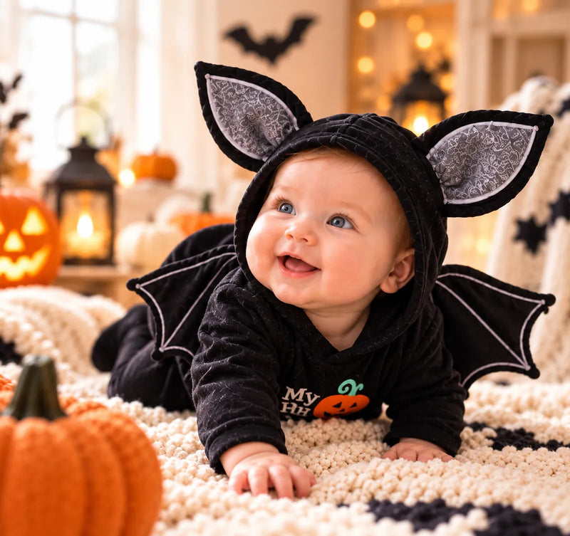 Lefiko™ My First Halloween Bat Romper